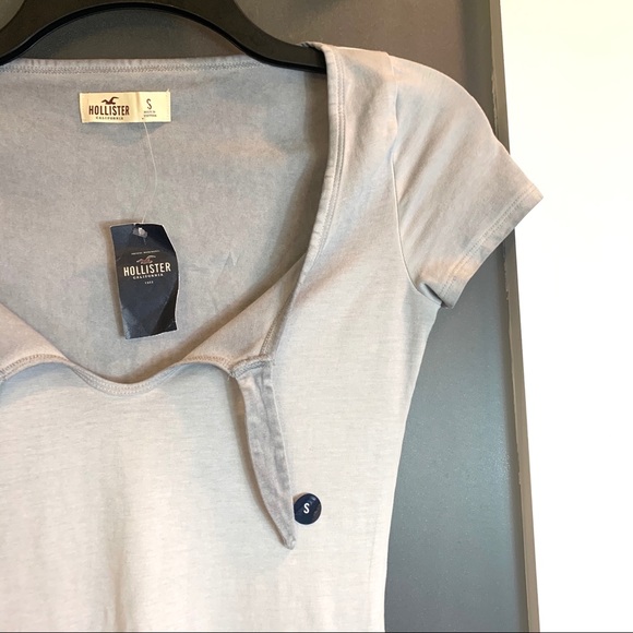 NWT Hollister | Front Tie Bodysuit Tee S - Picture 3 of 8